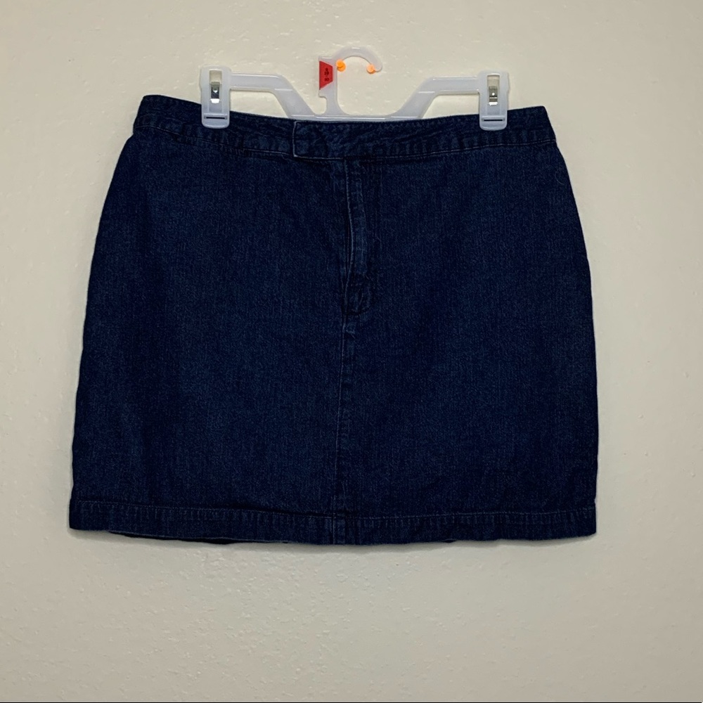 Jean mini skirt